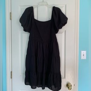 NWT Zesica Puff Sleeve Off Shoulder Tiered Mini Dress / XL